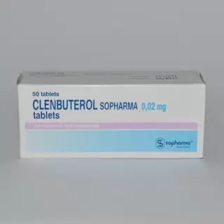 Clenbuterol Sopharma 0.02mg/tab - цена за 50 таблеток.