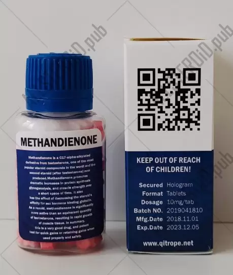 QPHARM METHANDIENONE 10mg/tab - ЦЕНА ЗА 100 ТАБ